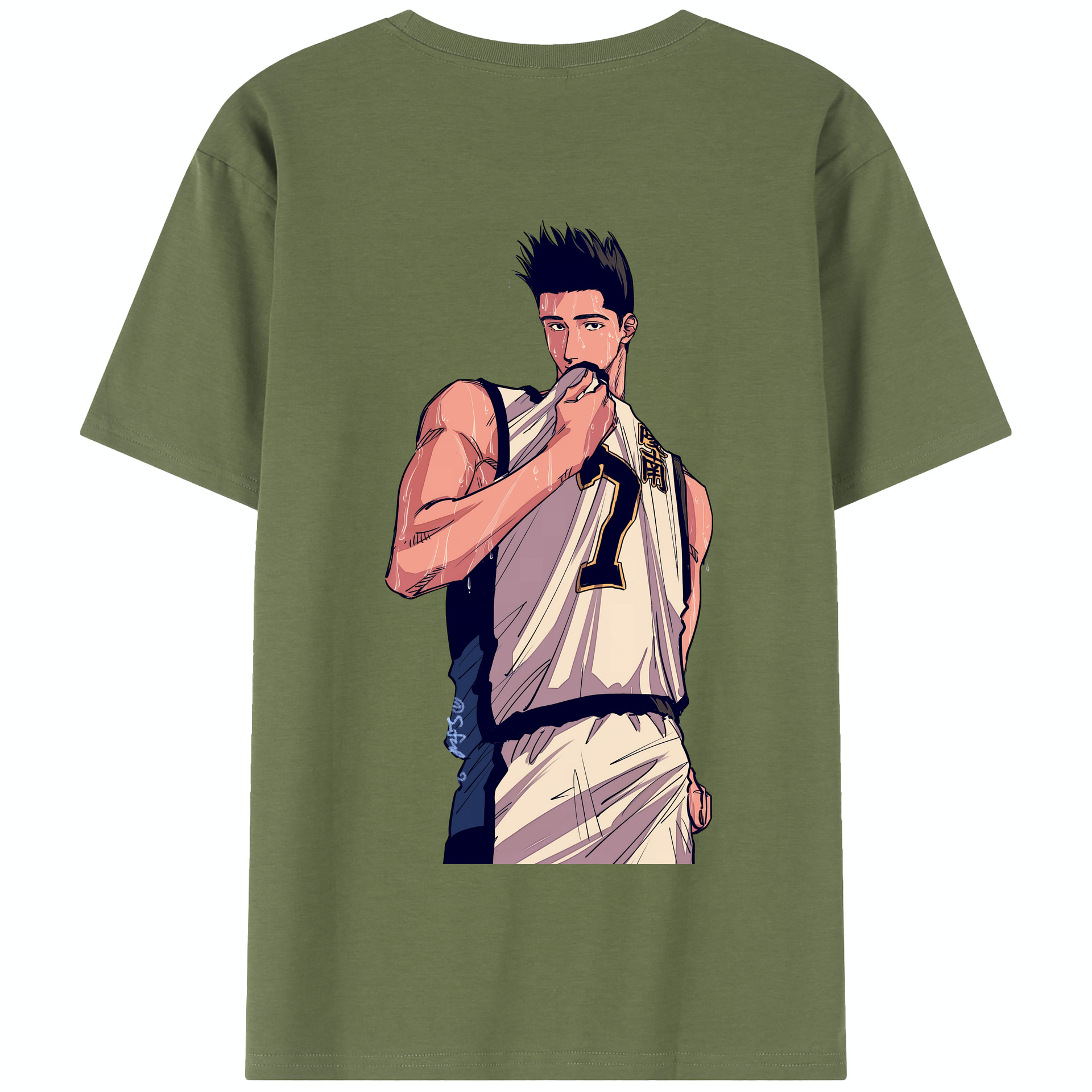 SLAM DUNK／スラムダンク 綿100％半袖Tシャツ（背面プリント）